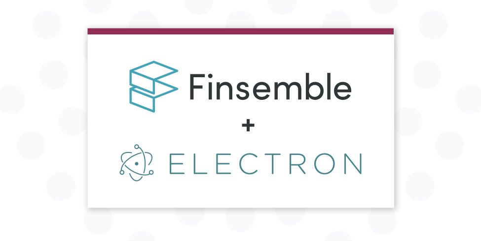 Finsemble and electron logos