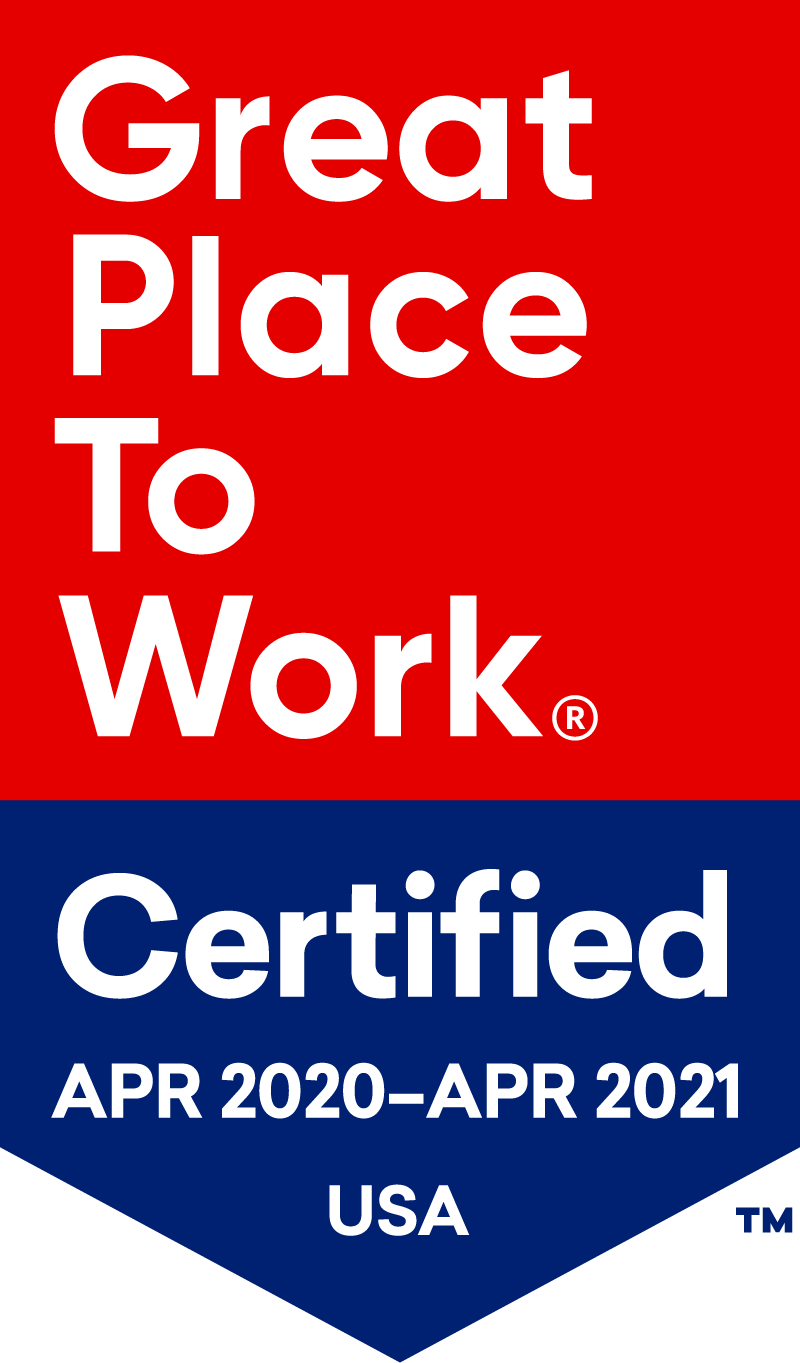 Great Place to Work certification banner