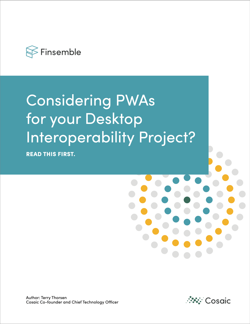 Considering PWAs for your Desktop Interoperability Project whitepaper cover
